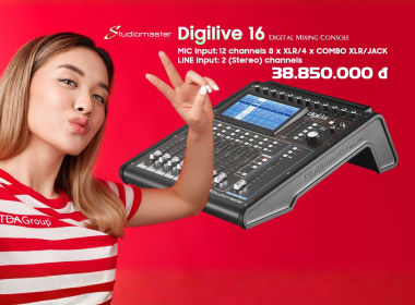 Đánh Giá Mixer Digital Studiomaster DigiLive 16 Mới Nhất, Mua Chính Hãng Ở Đâu?