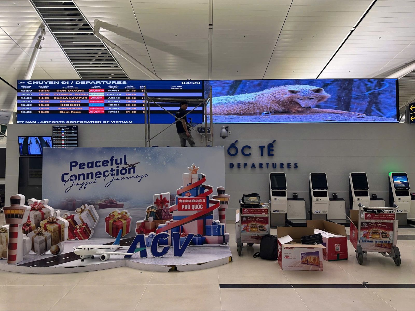 màn hình led Cảng hàng không Quốc tế Phú Quốc