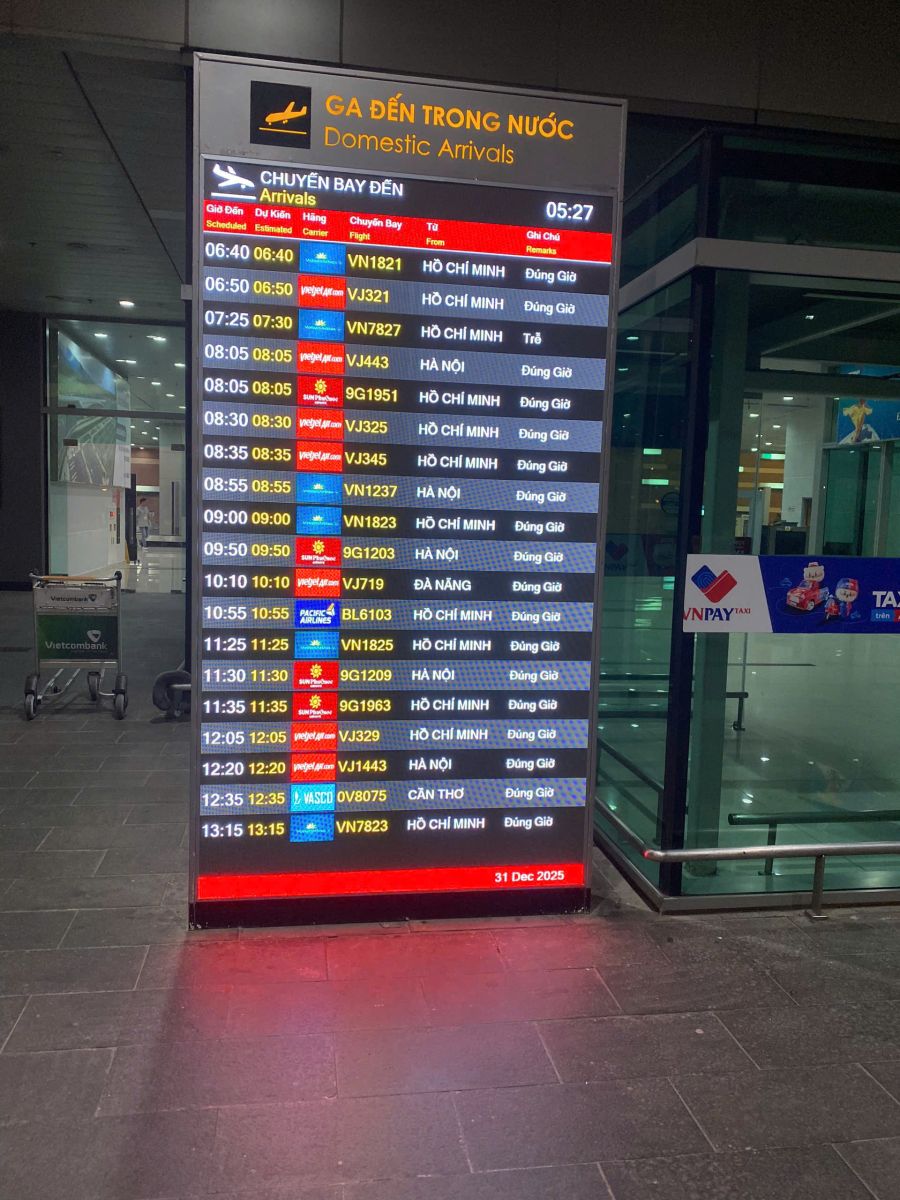 màn hình led Cảng hàng không Quốc tế Phú Quốc