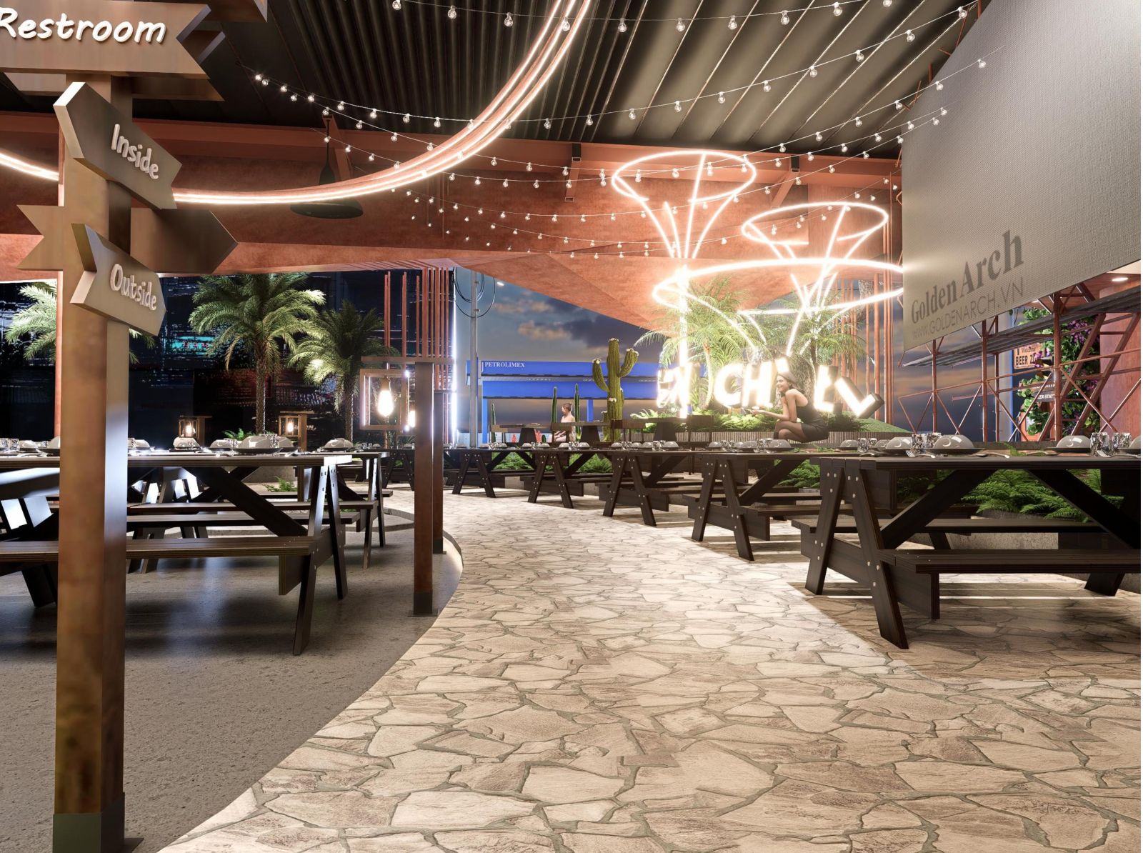 Lắp đặt Màn hình LED Quán nhậu