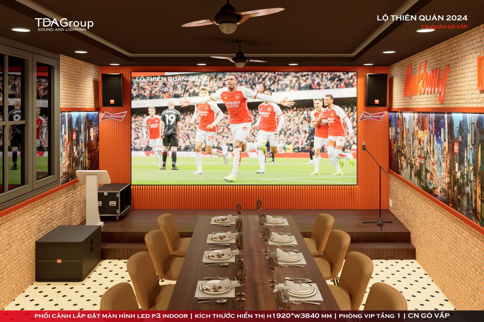 Lắp đặt Màn hình LED Quán nhậu