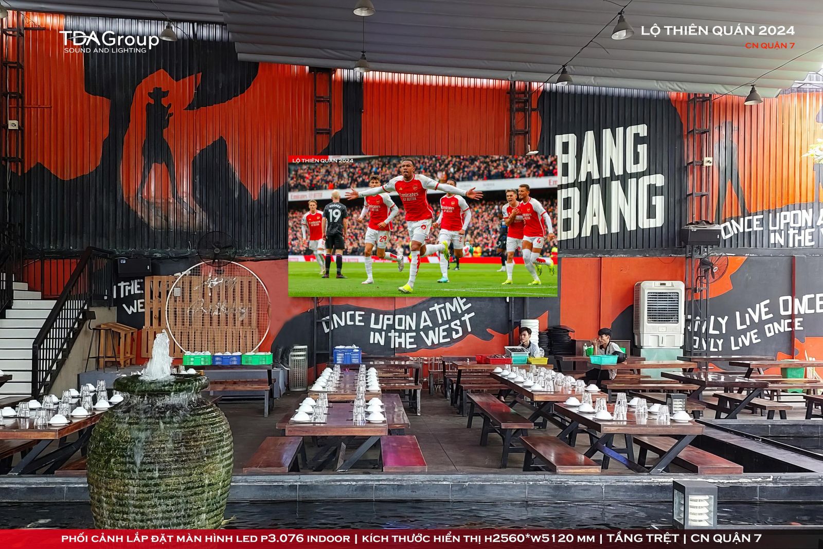 Lắp đặt Màn hình LED Quán nhậu