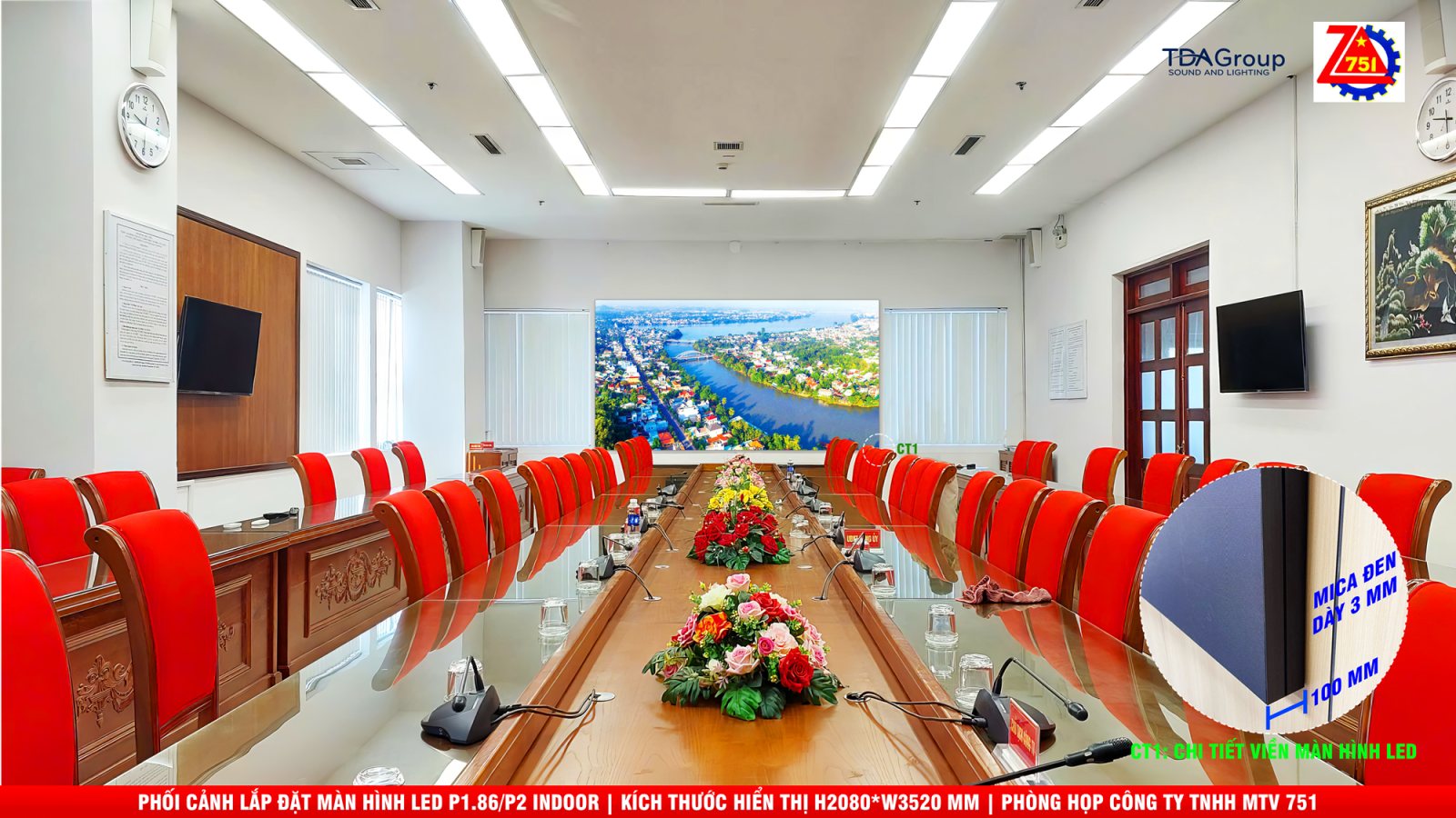 Lắp Đặt Màn Hình LED Phòng Họp