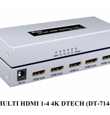 Bộ chia HDMI 1 ra 4 Cổng chính hãng DTECH