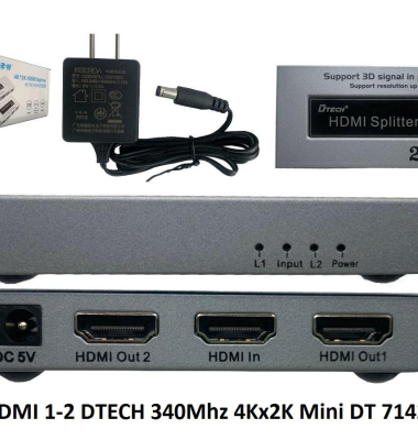 Bộ chia HDMI 1 ra 2 Cổng chính hãng DTECH